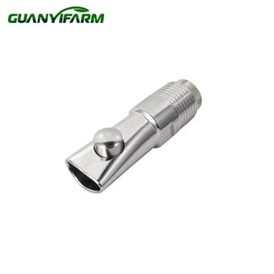 Abbeveratoio per capezzoli per allevamento di suini