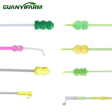 Tubo per sperma con punta in schiuma per semina